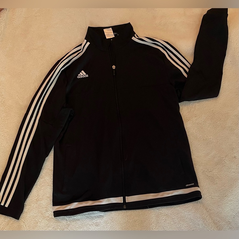 Adidas black track jacket
